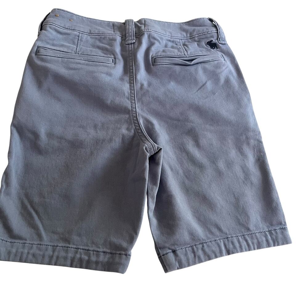 Abercrombie Kids Blue Chino Shorts Boys Size 9-10 Classic Casual Preppy Style - Picture 2 of 5